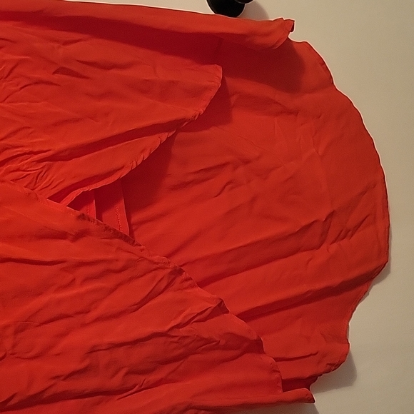 Le Chateau High Low Orange Small Skirt - Picture 2 of 3